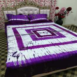 Premium Cotton Tie-Dye Batik Bed Sheet