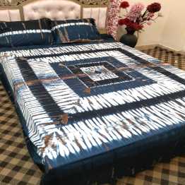 Premium Cotton Tie-Dye Batik Bed Sheet