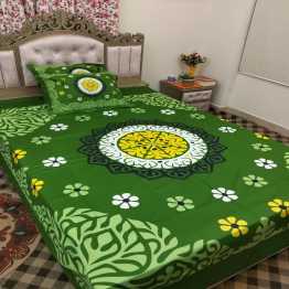 Print Bed Sheet with 2 Pillow Covers