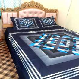 Print Bed Sheet with 2 Pillow Covers