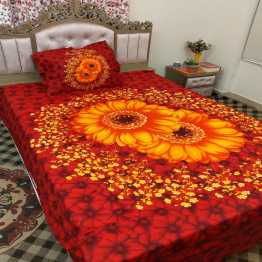 Print Bed Sheet with 2 Pillow Covers