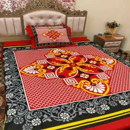 Print Bed Sheet with 2 Pillow Covers