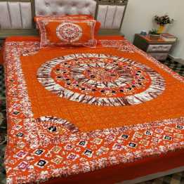 Print Bed Sheet with 2 Pillow Covers